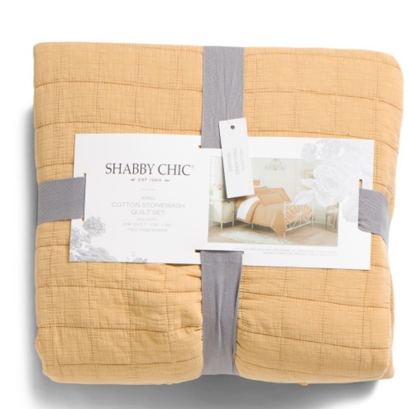 SHABBY CHIC
Stonewash Quilt Set With Fringe - Picture 1 of 2
